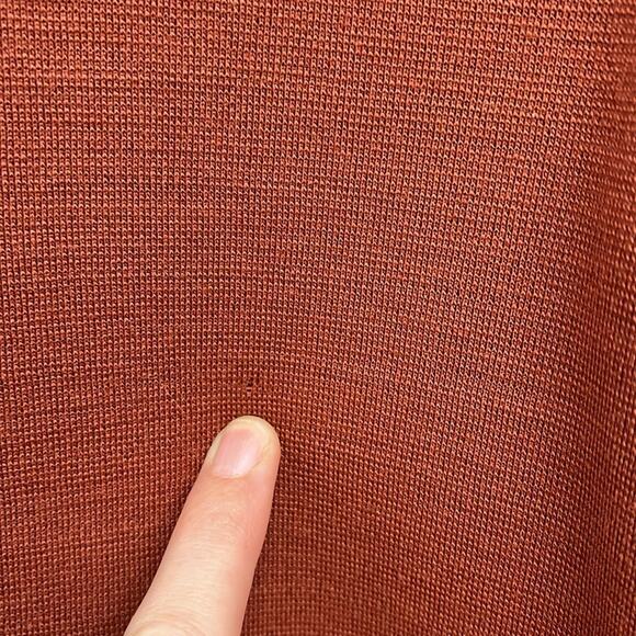 Vintage Wool Western Chore Jacket Patch Pockets Point Collar 70s Retro Rust - S - Picture 8 of 12